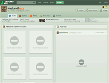 Tablet Screenshot of maelora69.deviantart.com