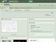 Tablet Screenshot of kimikime.deviantart.com