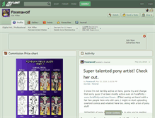 Tablet Screenshot of foxenawolf.deviantart.com