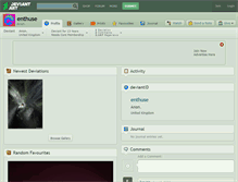 Tablet Screenshot of enthuse.deviantart.com