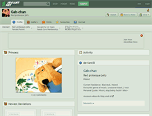 Tablet Screenshot of gab-chan.deviantart.com
