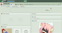 Desktop Screenshot of cutebounder.deviantart.com
