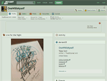 Tablet Screenshot of onewithmyself.deviantart.com