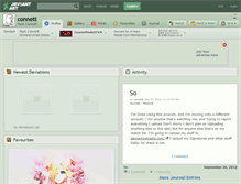 Tablet Screenshot of connett.deviantart.com