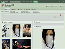 Tablet Screenshot of ninjanana707.deviantart.com