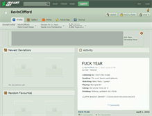 Tablet Screenshot of kevinclifford.deviantart.com