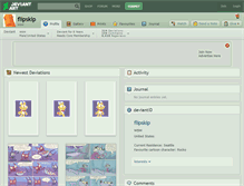 Tablet Screenshot of flipskip.deviantart.com