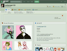 Tablet Screenshot of luckyloser123.deviantart.com