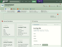 Tablet Screenshot of mikotohidotori.deviantart.com