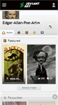 Mobile Screenshot of edgar-allan-poe-art.deviantart.com