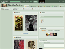 Tablet Screenshot of edgar-allan-poe-art.deviantart.com