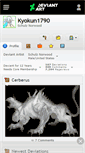 Mobile Screenshot of kyokun1790.deviantart.com