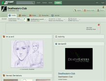 Tablet Screenshot of deatheaters-club.deviantart.com