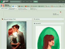 Tablet Screenshot of mitchu.deviantart.com