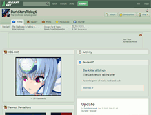 Tablet Screenshot of darkstarsrising6.deviantart.com