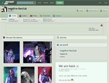 Tablet Screenshot of negative-fanclub.deviantart.com