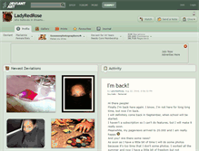 Tablet Screenshot of ladyredrose.deviantart.com