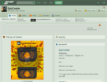 Tablet Screenshot of epiccookie.deviantart.com