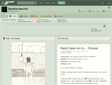 Tablet Screenshot of danielle-maxwell.deviantart.com