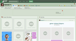 Desktop Screenshot of diapergirl14.deviantart.com