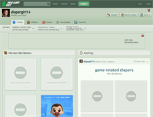 Tablet Screenshot of diapergirl14.deviantart.com