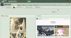 Desktop Screenshot of dragonleader.deviantart.com