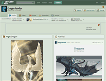 Tablet Screenshot of dragonleader.deviantart.com