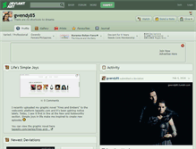 Tablet Screenshot of gwendy85.deviantart.com