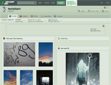Tablet Screenshot of mortalisart.deviantart.com