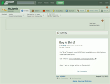 Tablet Screenshot of mcjamie.deviantart.com