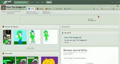 Desktop Screenshot of kuro-the-hedgewolf.deviantart.com