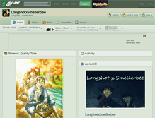 Tablet Screenshot of longshotxsmellerbee.deviantart.com