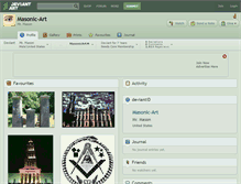 Tablet Screenshot of masonic-art.deviantart.com