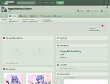 Tablet Screenshot of happyrainbowdashy.deviantart.com