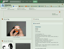 Tablet Screenshot of gotenson.deviantart.com