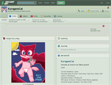 Tablet Screenshot of kuroganecat.deviantart.com