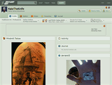 Tablet Screenshot of natetheknife.deviantart.com