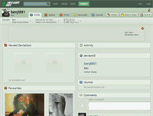 Tablet Screenshot of benji881.deviantart.com