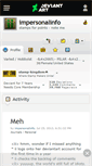 Mobile Screenshot of impersonalinfo.deviantart.com