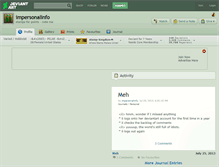 Tablet Screenshot of impersonalinfo.deviantart.com