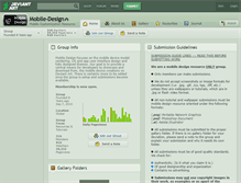 Tablet Screenshot of mobile-design.deviantart.com