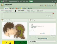 Tablet Screenshot of clickypossible.deviantart.com