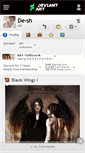 Mobile Screenshot of de-sh.deviantart.com