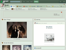 Tablet Screenshot of de-sh.deviantart.com