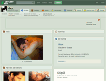 Tablet Screenshot of hbox.deviantart.com