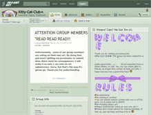 Tablet Screenshot of kitty-cat-club.deviantart.com