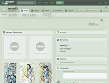 Tablet Screenshot of lexxie55.deviantart.com