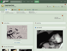 Tablet Screenshot of maemaechan.deviantart.com