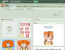 Tablet Screenshot of droid1.deviantart.com