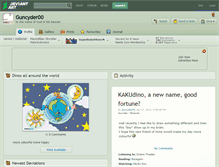 Tablet Screenshot of guncyder00.deviantart.com